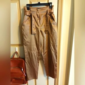 Golden bronze party pants